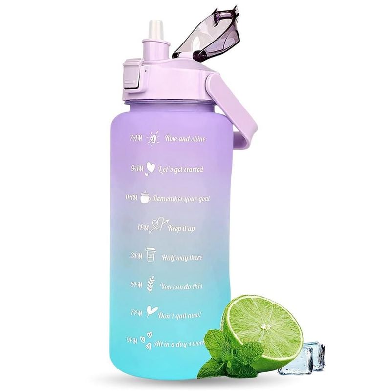 MINARI - Tomatodo Botella Motivacional Multicolor Lila 2L 545B