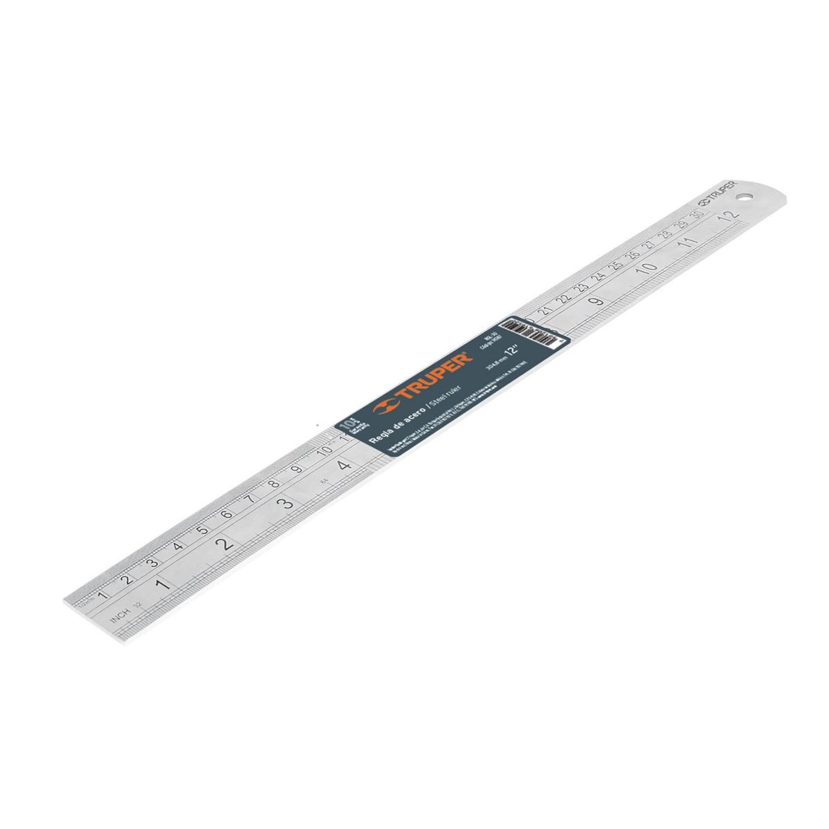 TRUPER - Regla de metal acero inoxidable 30cm Truper