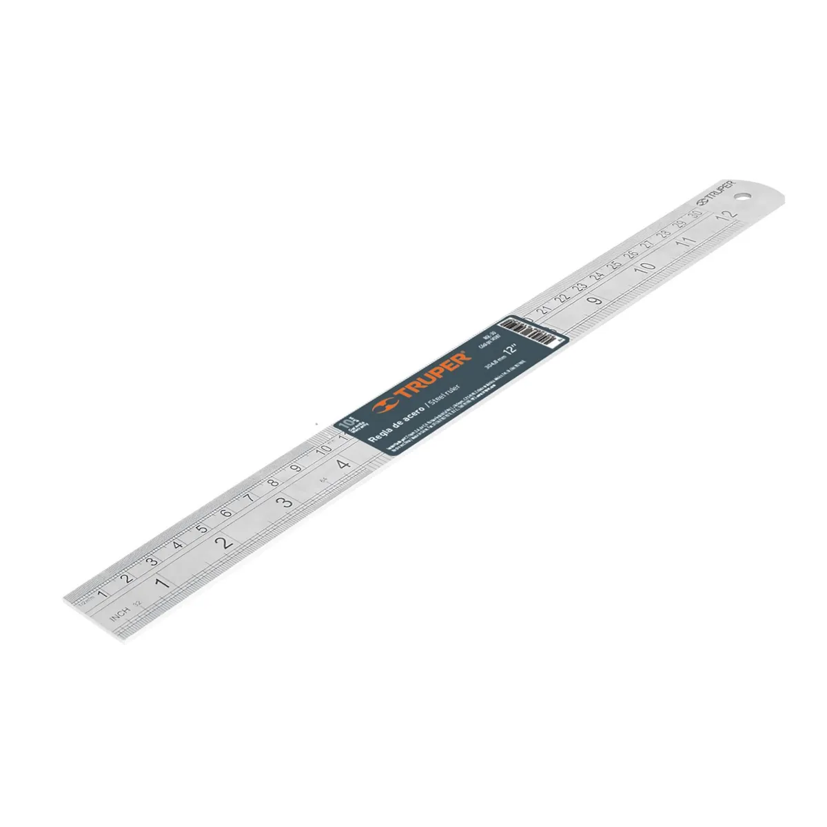 TRUPER - Regla de metal acero inoxidable 30cm Truper