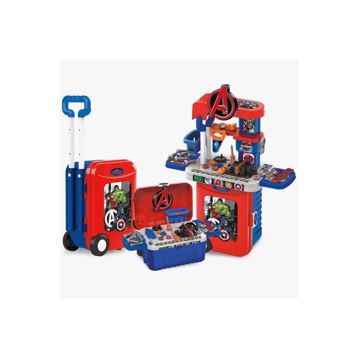 MARVEL - Set De Herramientas Y Maleta 3 En 1 Avengers