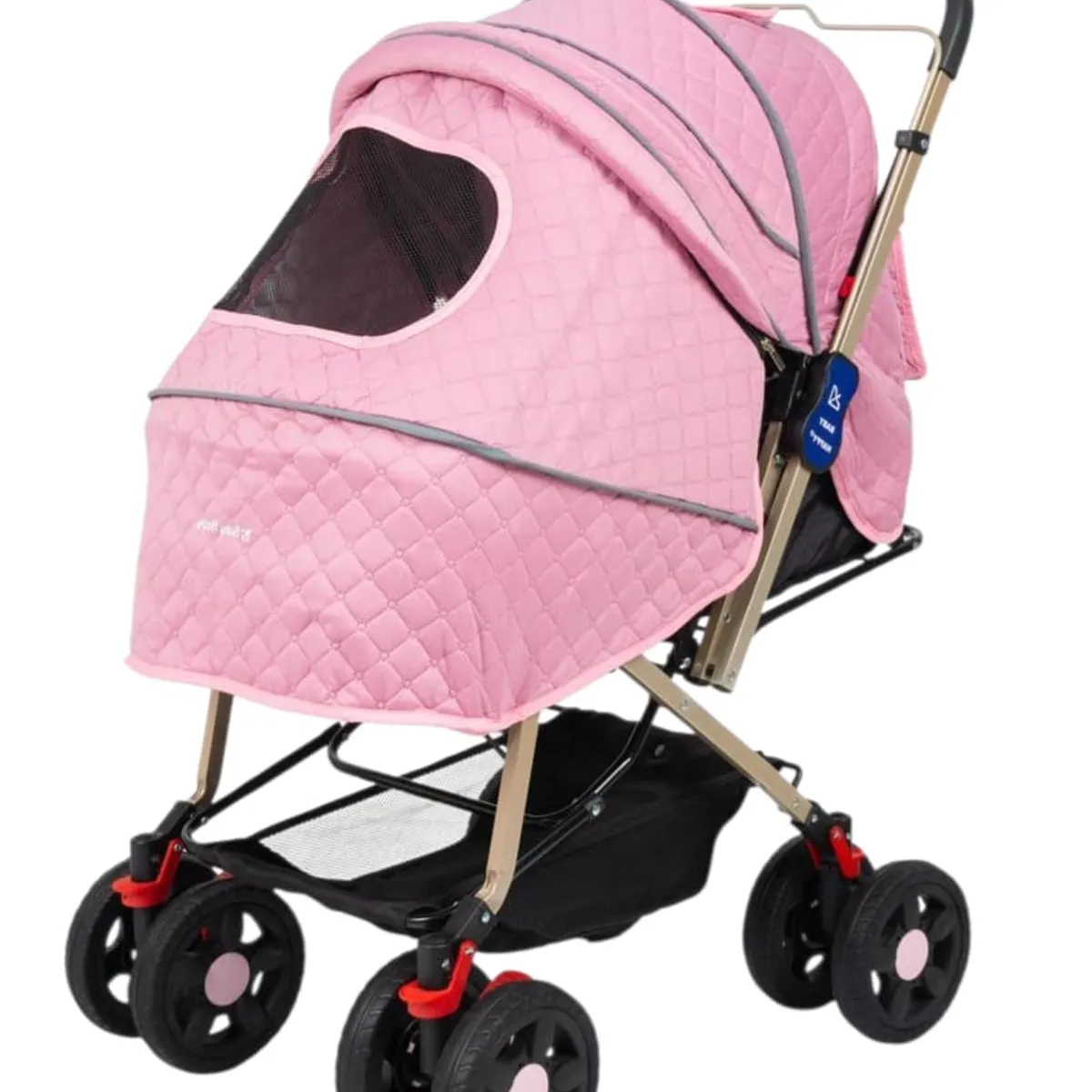 BABY HAPPY - Coche para Bebe Golden New Pink  Deluxe con Tul 2026