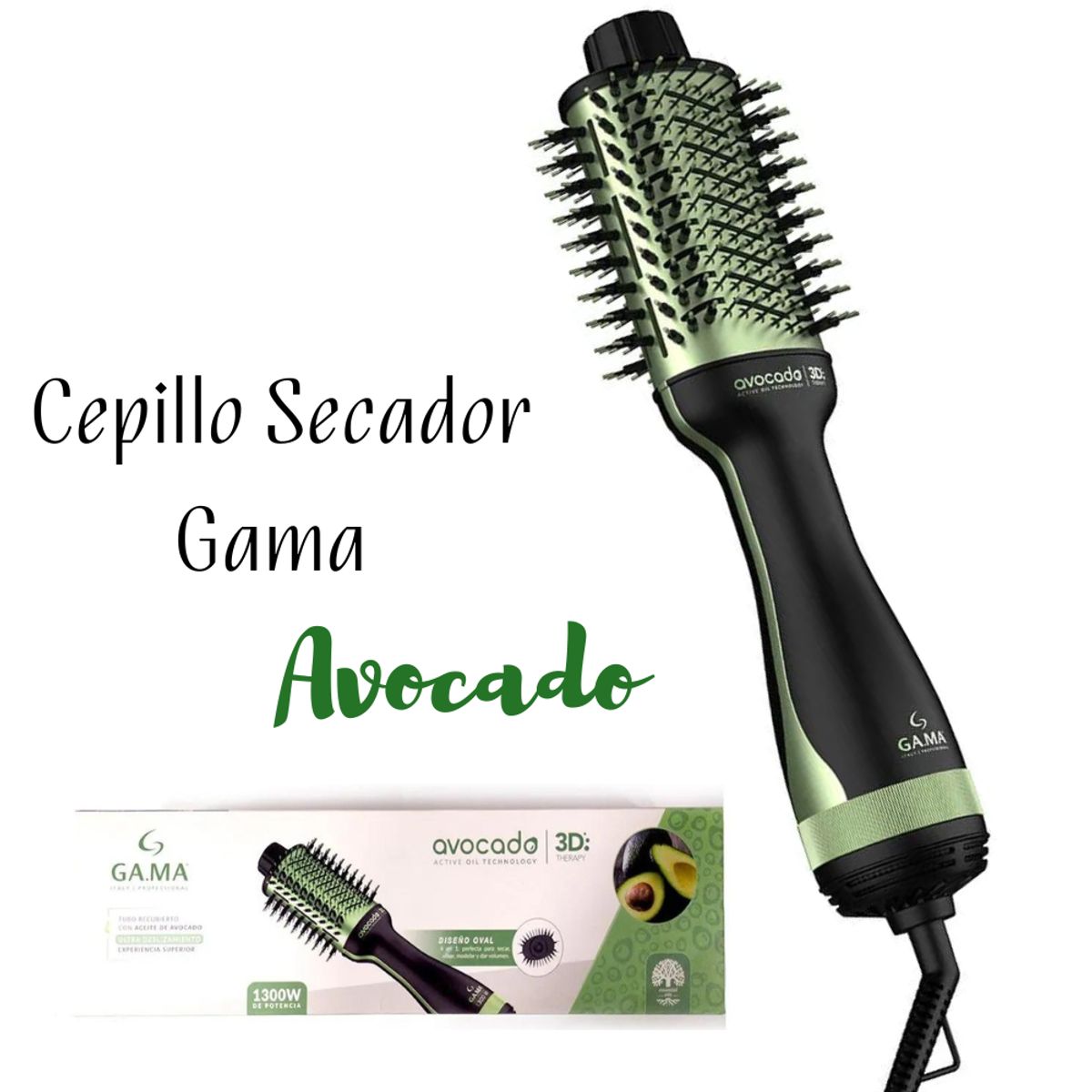 GAMA - Cepillo Secador Modelador Gama Avocado 3D Therapy