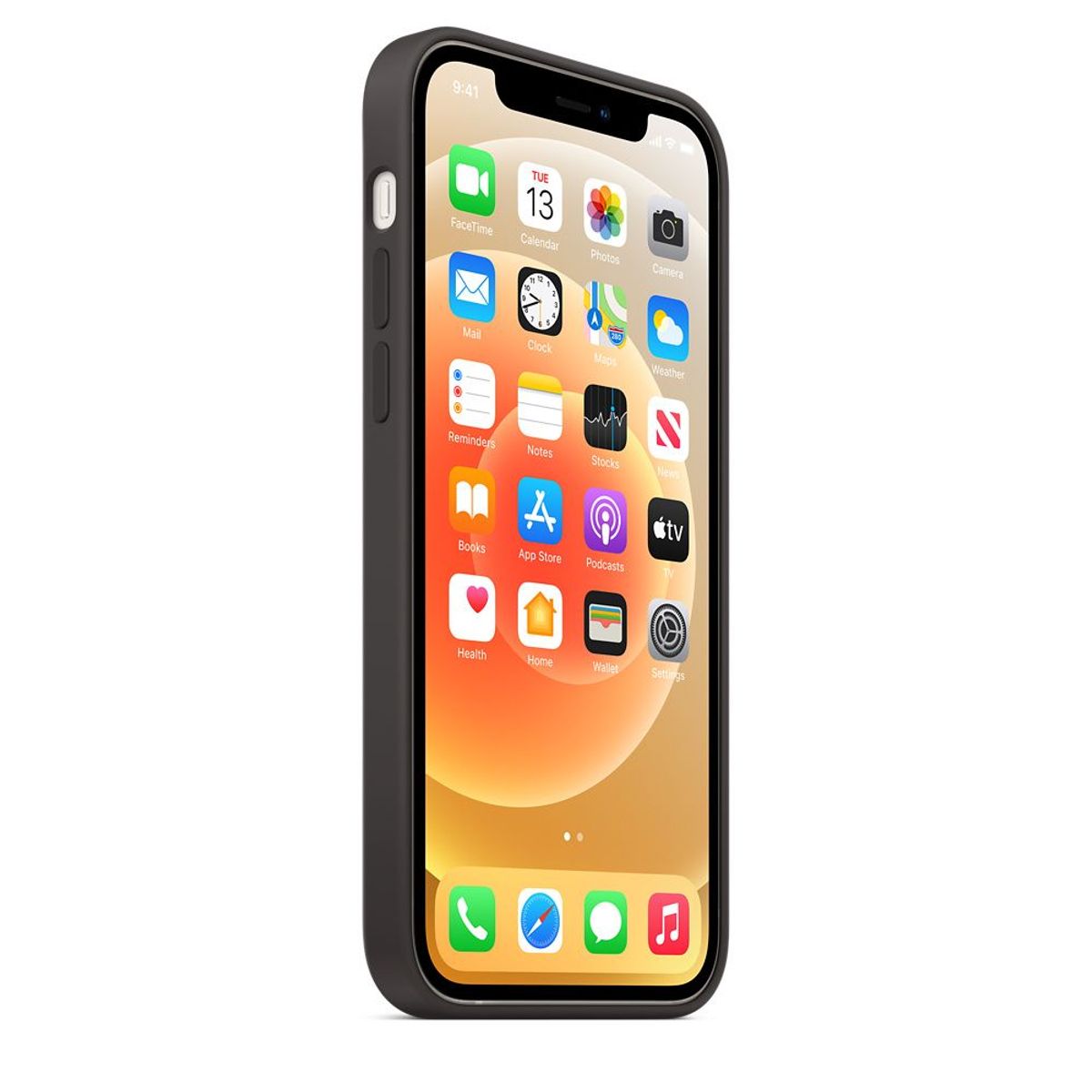 CASE - Funda Silicone Case para iPhone 12 12 Pro - Negro