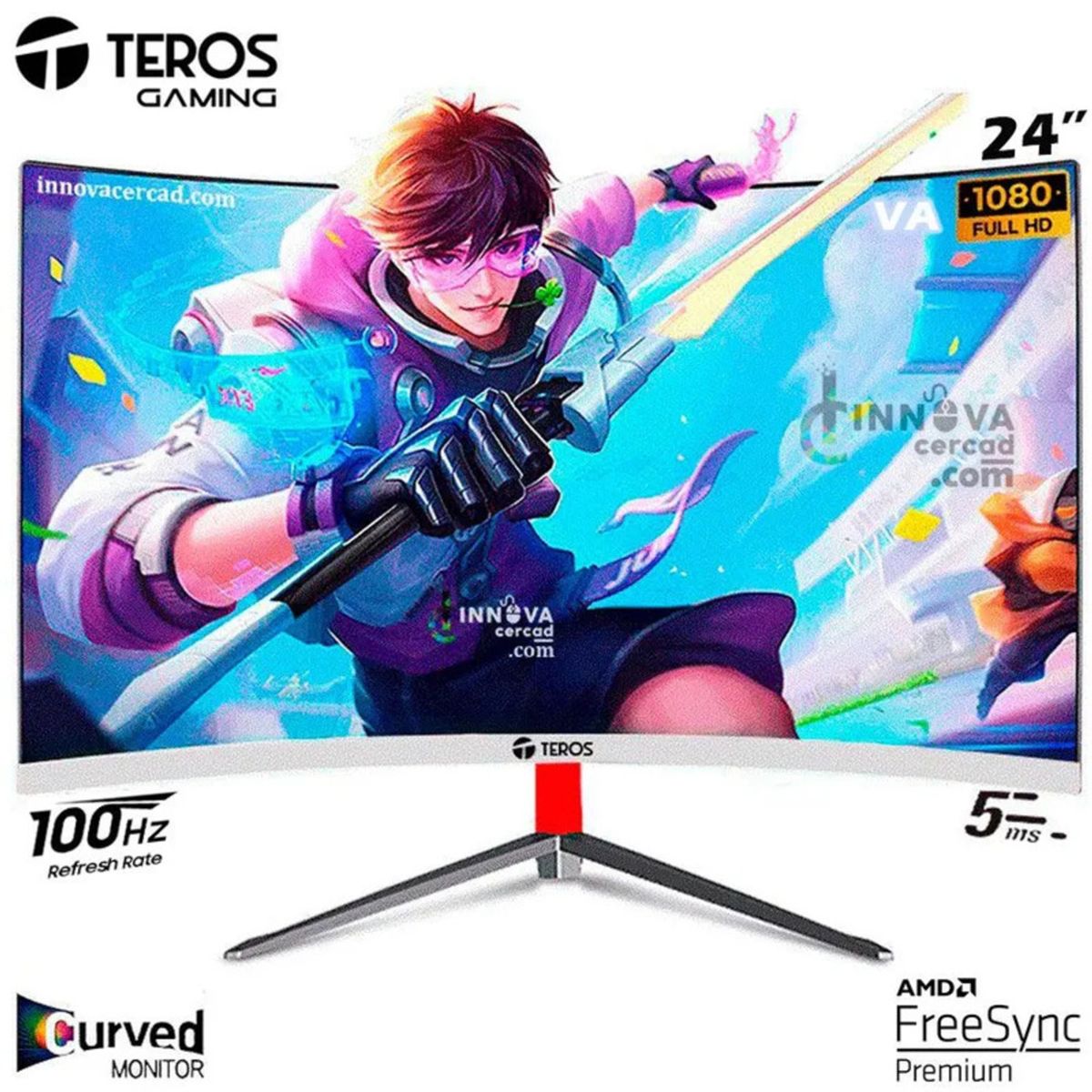 TEROS - MONITOR  CURVO TEROS  24 LED 23.8´´