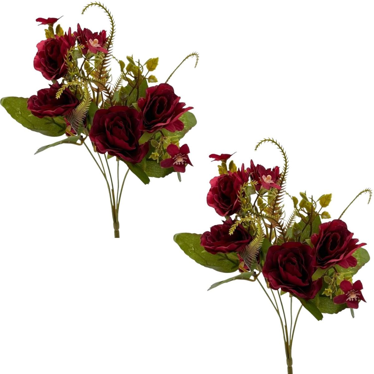 FLORIPA - Bouquet De Rosa de 32Cm 00014-3 FLORIPASTORE