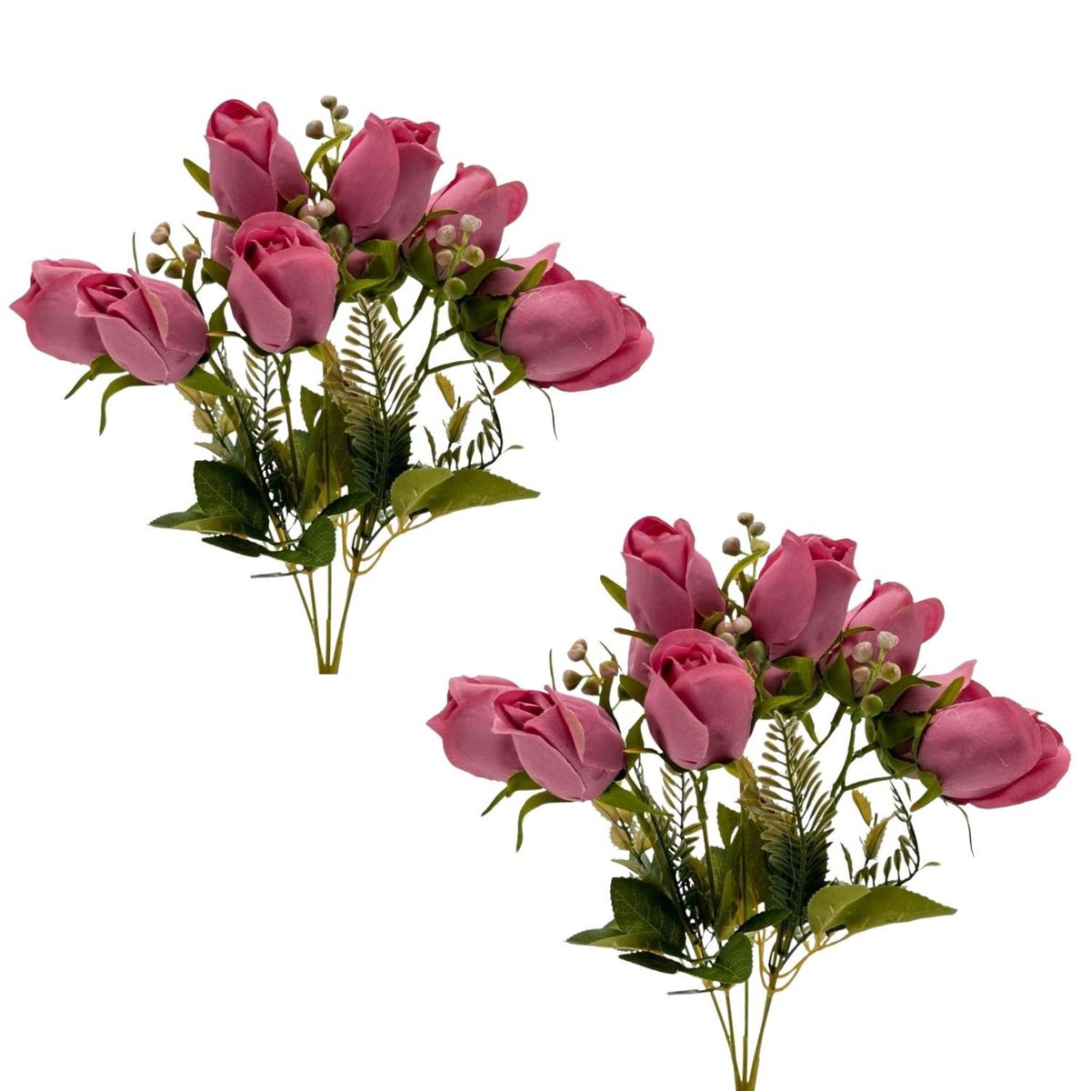 FLORIPA - Pack de 2 Bouquets De  Rosas de 35Cm 00007-1 Floripa