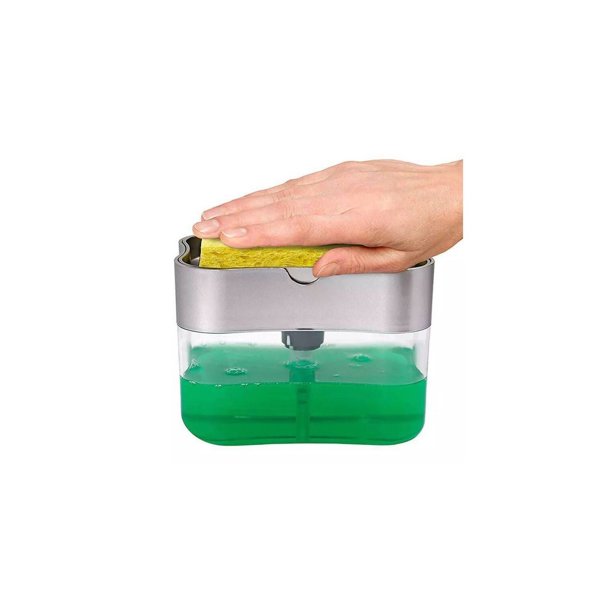 KAST PE - Dispensador de Lava Vajilla 2 en 1 + Esponja