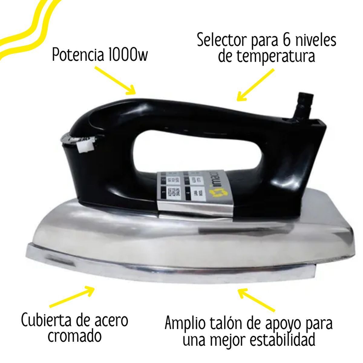 IMACO - Plancha Imaco Pesada Base Metal Acero - I1700
