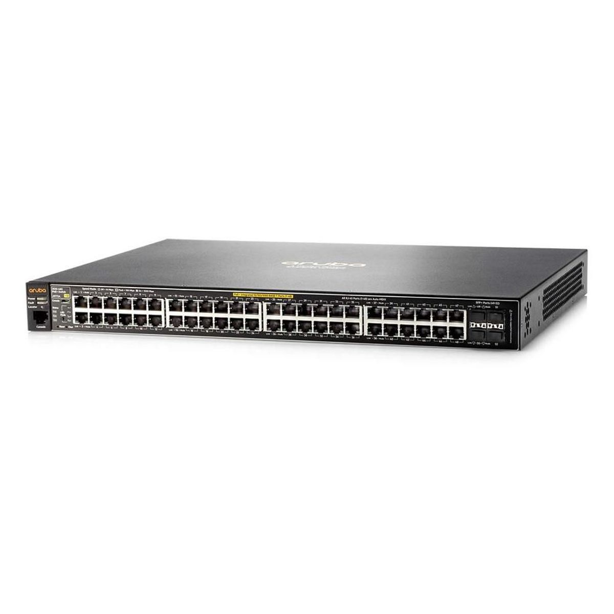 HP - HPE Aruba 2530 48G PoE+ 48 RJ-45 LAN GbE 4 SFP Switch - J9772A