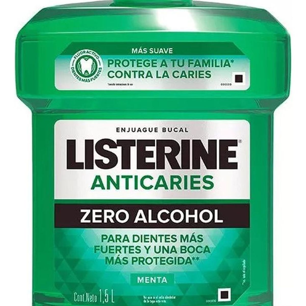 LISTERINE - Enjuague Bucal Listerine Anticaries Zero Alcohol 1,5 Litros
