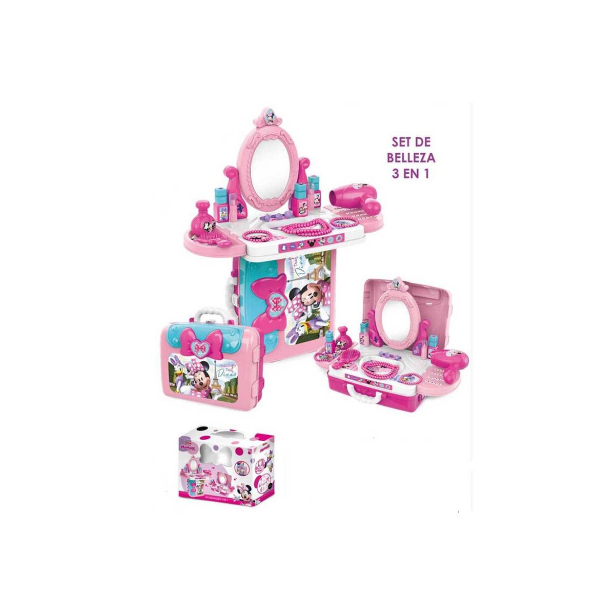 GENERICO - Set De Belleza 3 En 1 Minnie Mouse