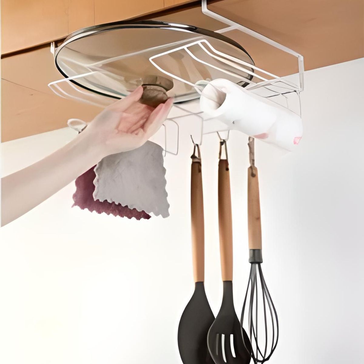 INSPIRA MARKET - Organizador de Tapas y Cucharones Multiuso