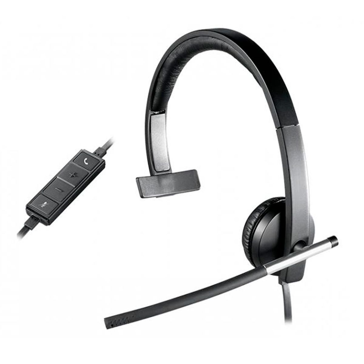 LOGITECH - Audifono Logitech H650E Mono SUPRESIÓN DE RUIDO USB - Negro