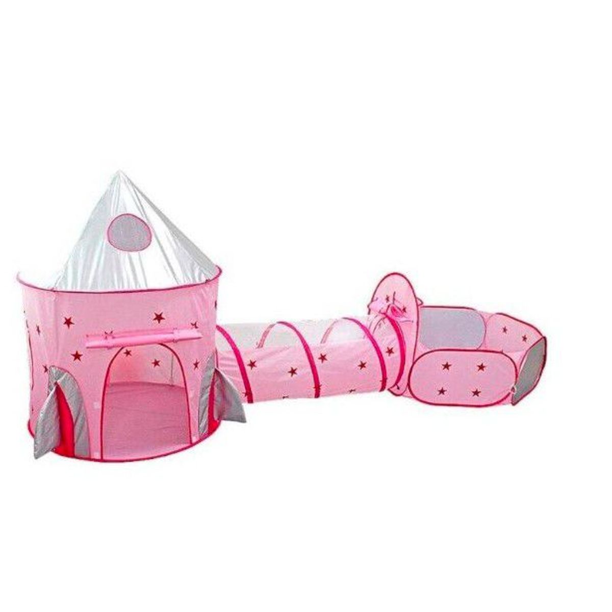 INSPIRA MARKET - Carpa Castillo Juegos Túnel y Piscina de Pelotas para Niños