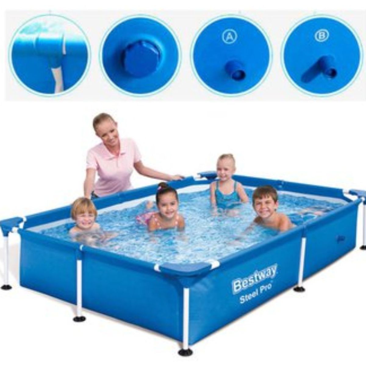 BESTWAY - Piscina Rectangular 221m x 150m x 43cm