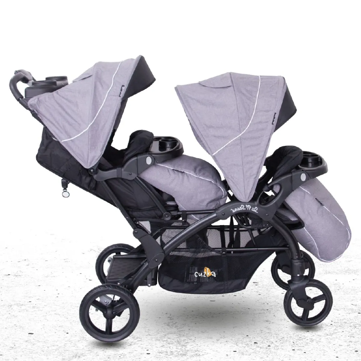 EBABY - Coche Cuna Mellicero para Bebé »DUO LANDER» Gray
