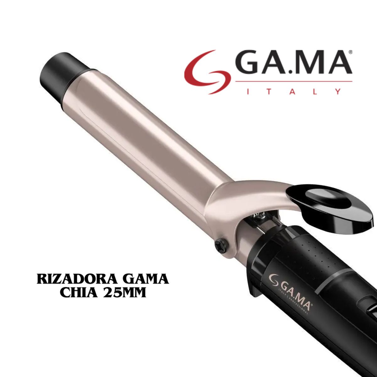 GAMA - Rizadora de Cabello Gama con Esencia de Chia  25MM.