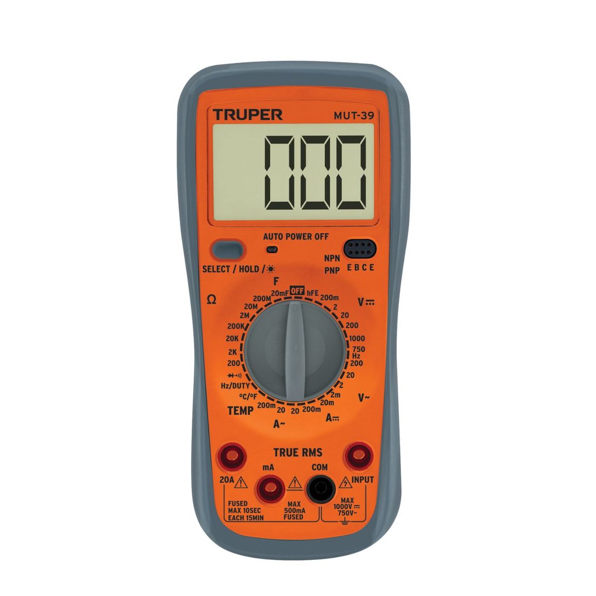 TRUPER - Multímetro digital profesional con RMS verdadero