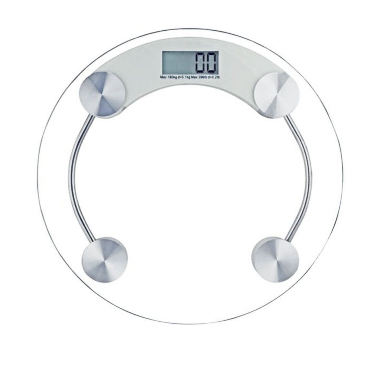 INSPIRA MARKET - Balanza digital transparente 180kg