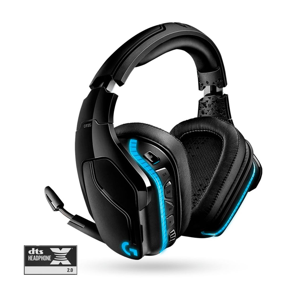 LOGITECH - Audífono Gamer Logitech G935 wireless Sonido 7.1 DTS RGB - Negro