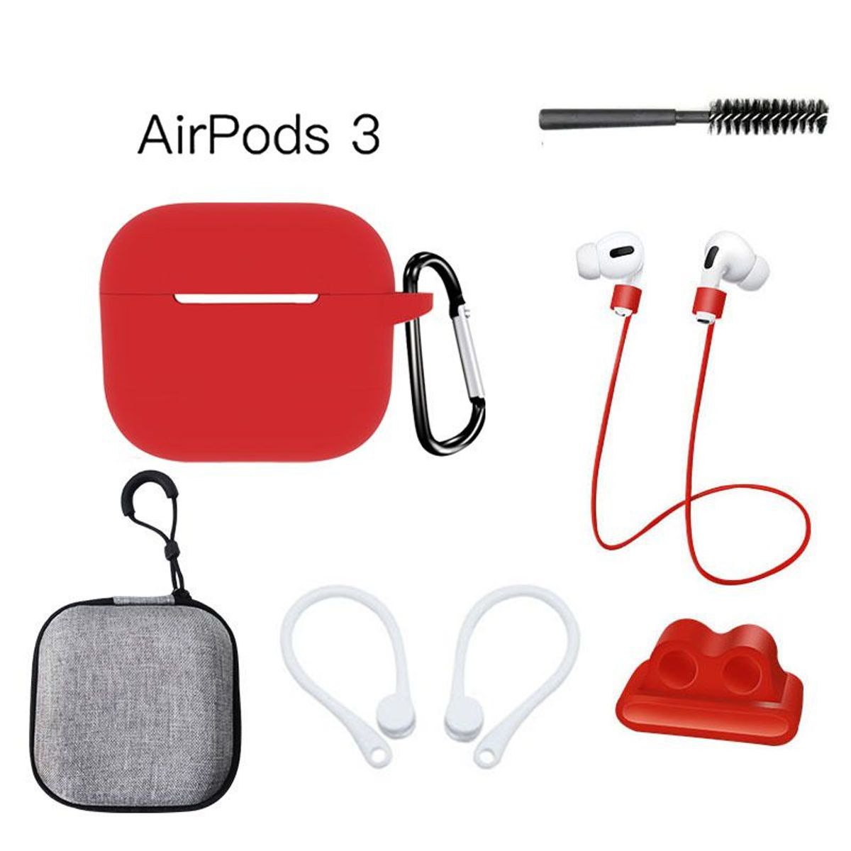 GENERICO - Case Estuche Funda Protector para Apple AirPods 3 Tercera Generación