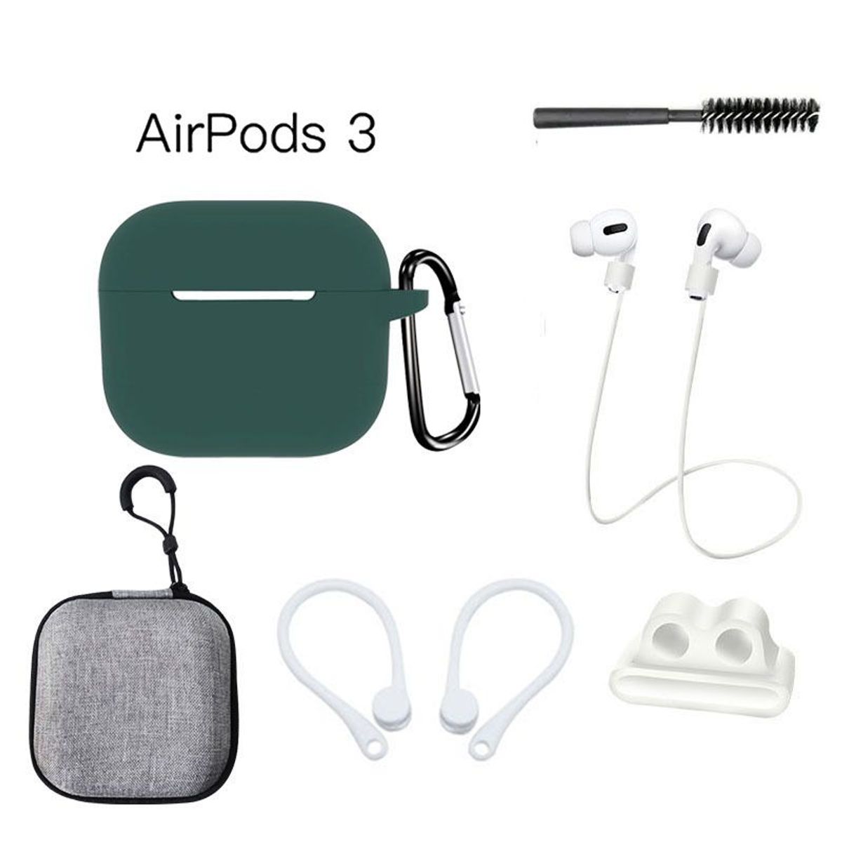 GENERICO - Case Estuche Funda Protector para Apple AirPods 3 Tercera Generación