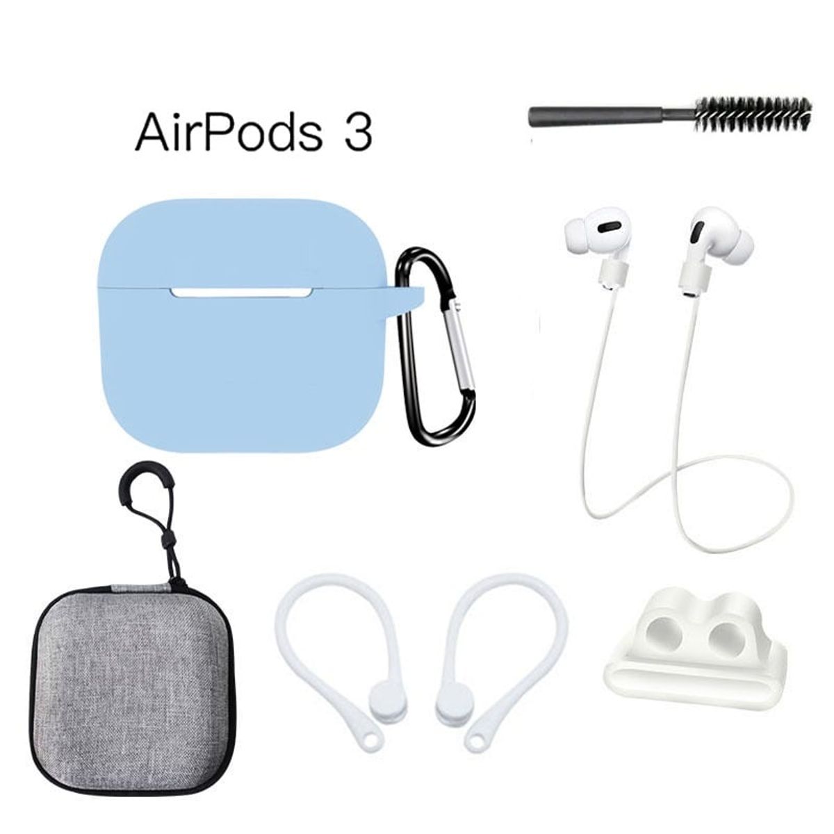 GENERICO - Case Estuche Funda Protector para Apple AirPods 3 Tercera Generación