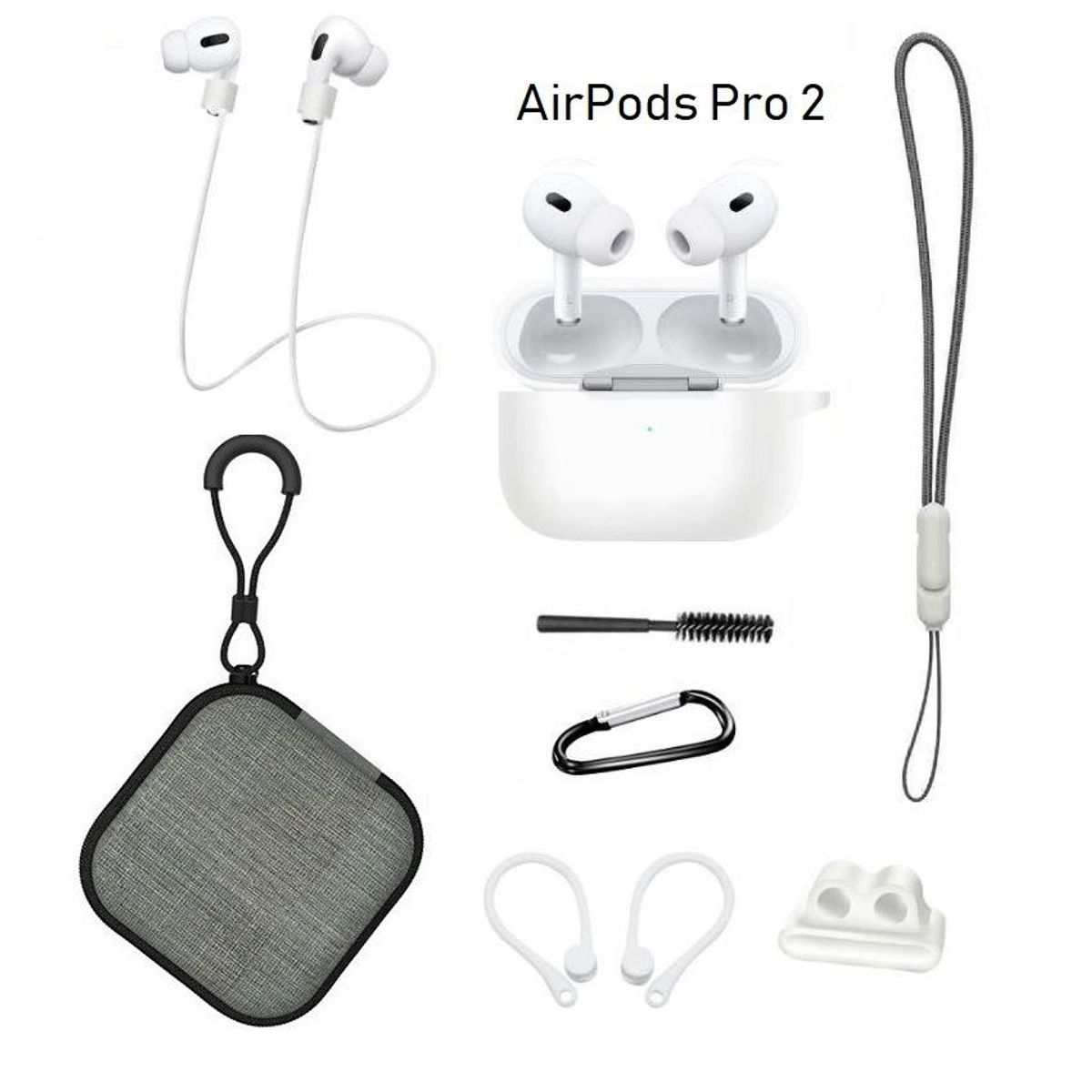 GENERICO - Case Estuche Funda Protector para Apple AirPods Pro 2 - 2da Generación
