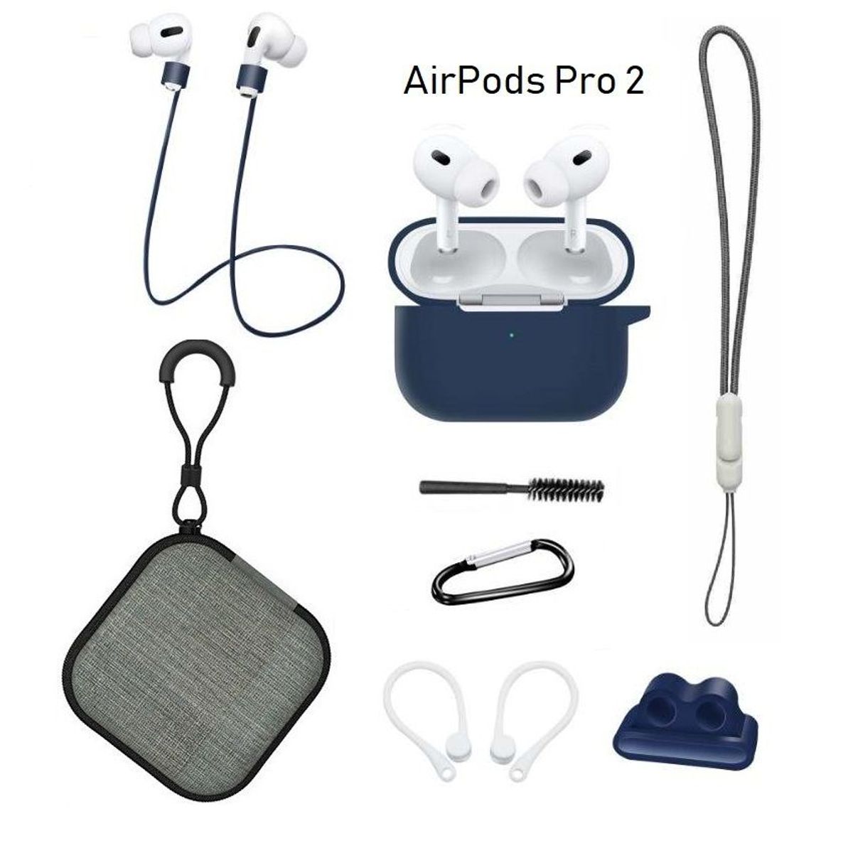 GENERICO - Case Estuche Funda Protector para Apple AirPods Pro 2 - 2da Generación
