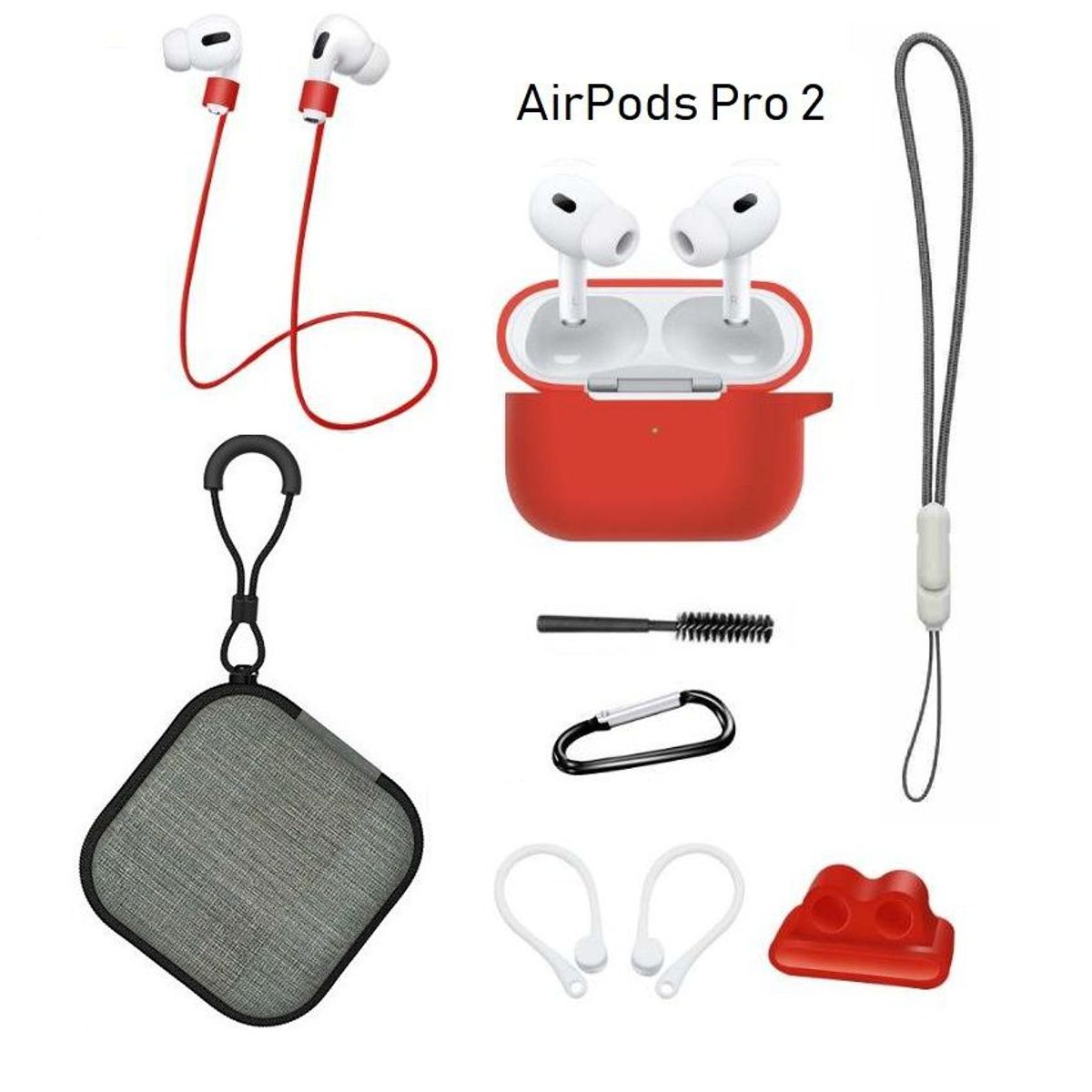 GENERICO - Case Estuche Funda Protector para Apple AirPods Pro 2 - 2da Generación