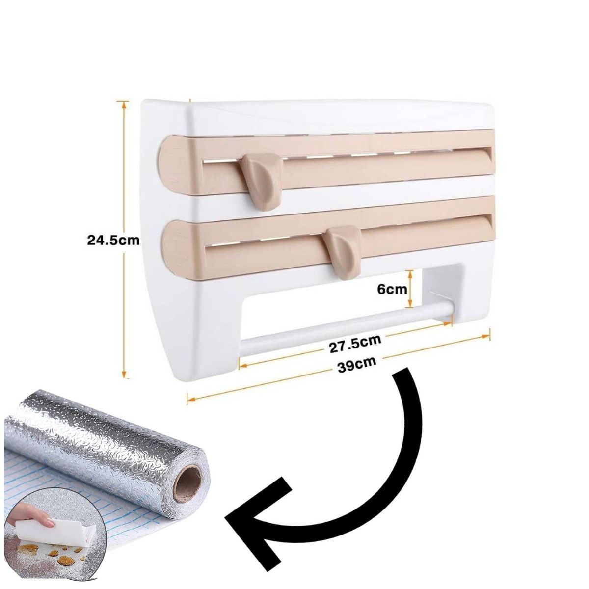 INSPIRA MARKET - Cortador de Papel Aluminio  Papel de Aluminio Aleatorio