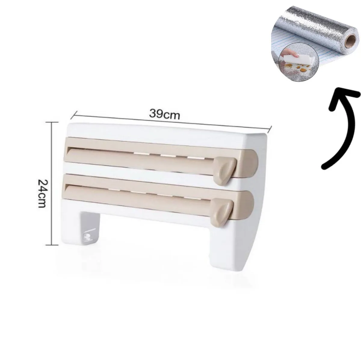 INSPIRA MARKET - Cortador de Papel Aluminio  Papel de Aluminio Aleatorio