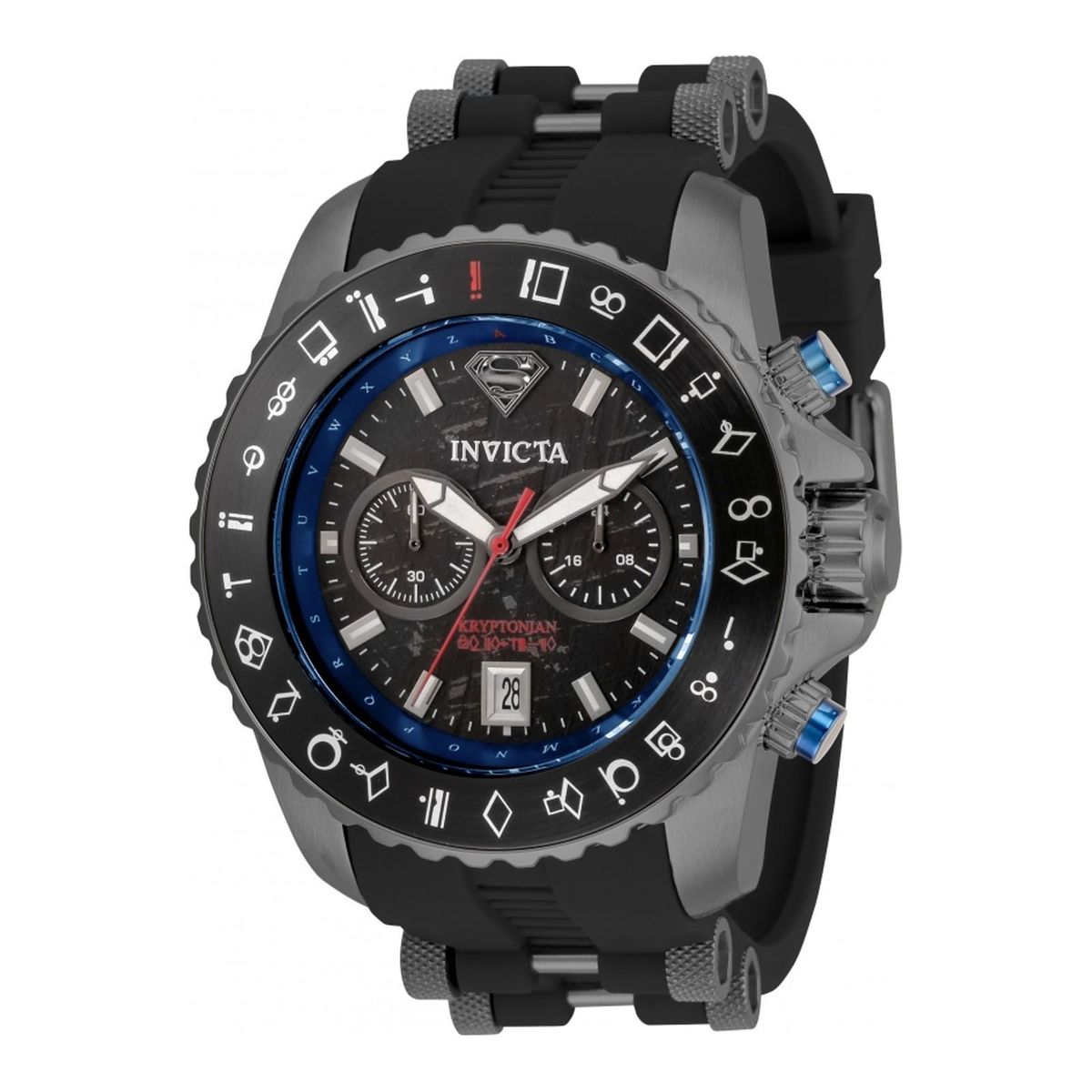 INVICTA - Reloj Invicta Dc Comics Acero Negro con Gris y silicona Negra 34861