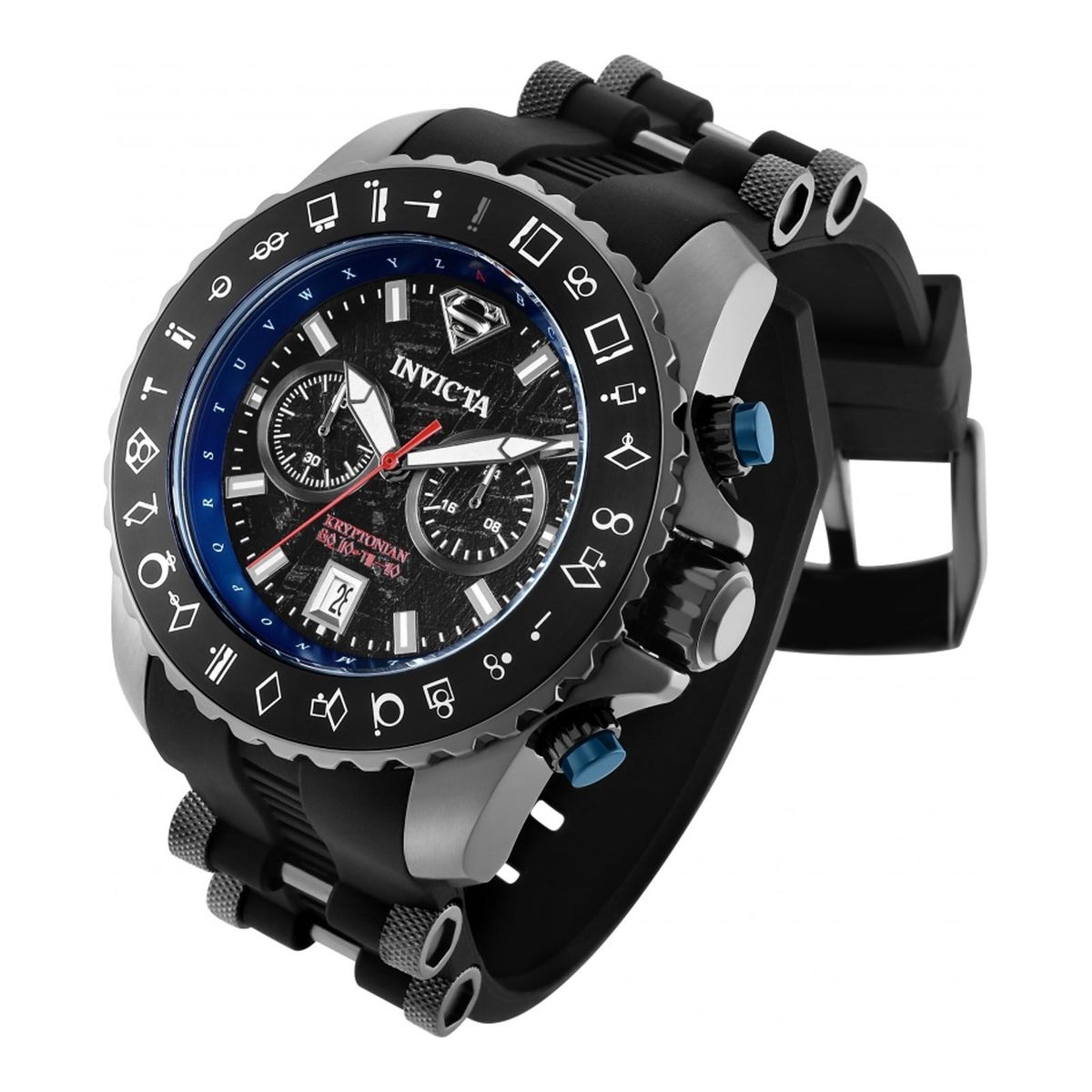 INVICTA - Reloj Invicta Dc Comics Acero Negro con Gris y silicona Negra 34861