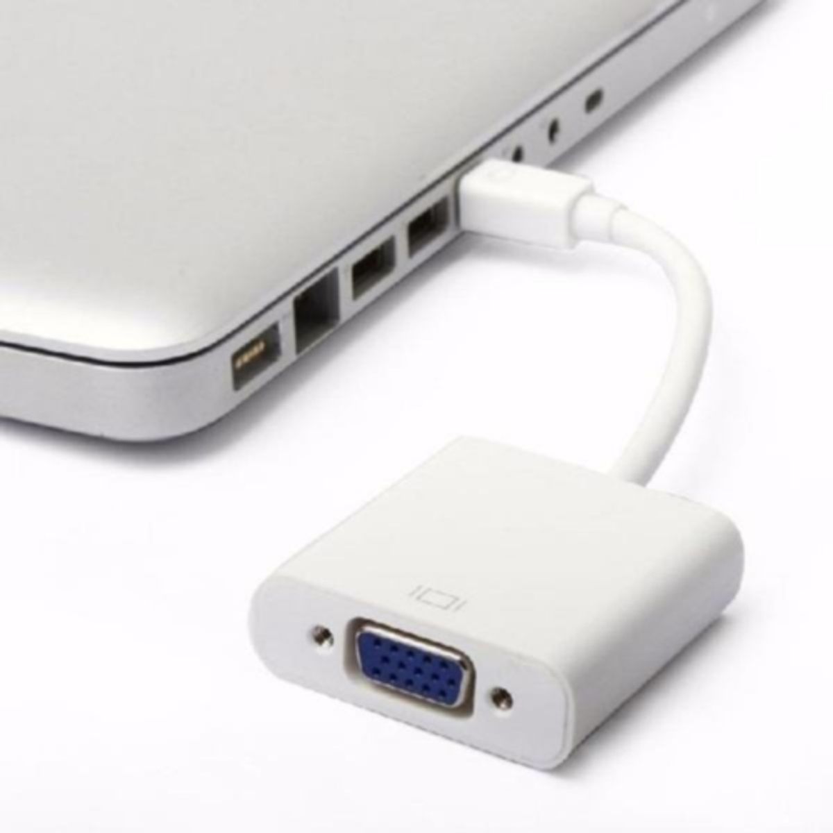 GENERICO - Adaptador Convertidor Mini Displayport A Vga Mdp A Vga Mac Blanco