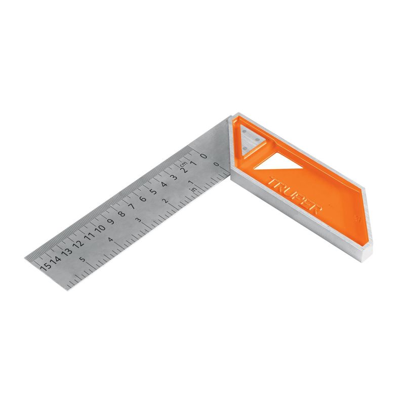 TRUPER - Escuadra para carpintero mango de aluminio 6 Truper