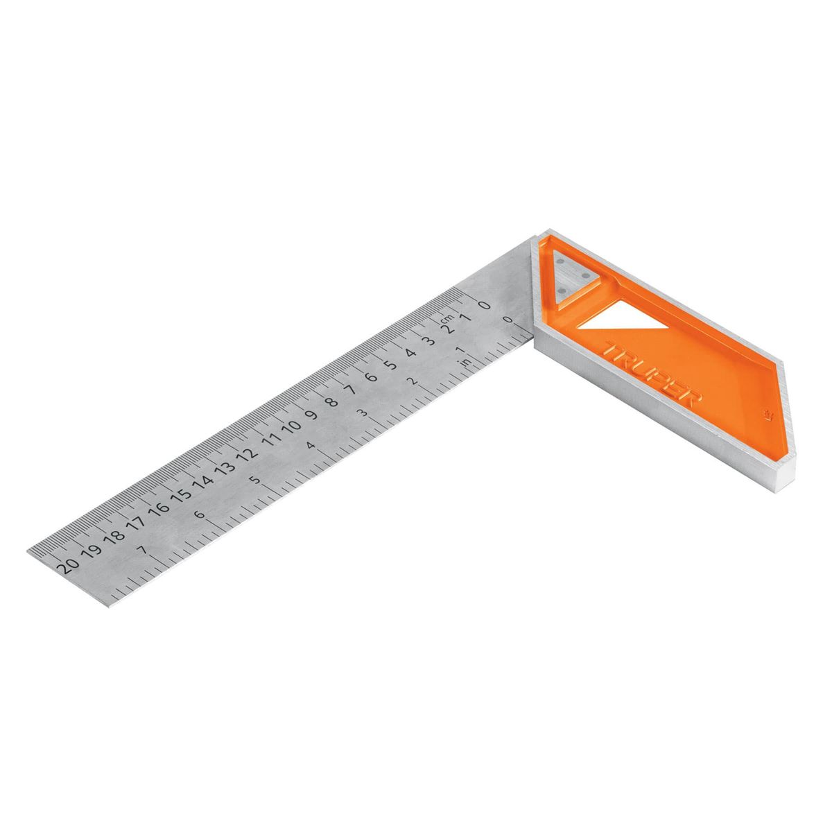 TRUPER - Escuadra para carpintero mango de aluminio 8 Truper