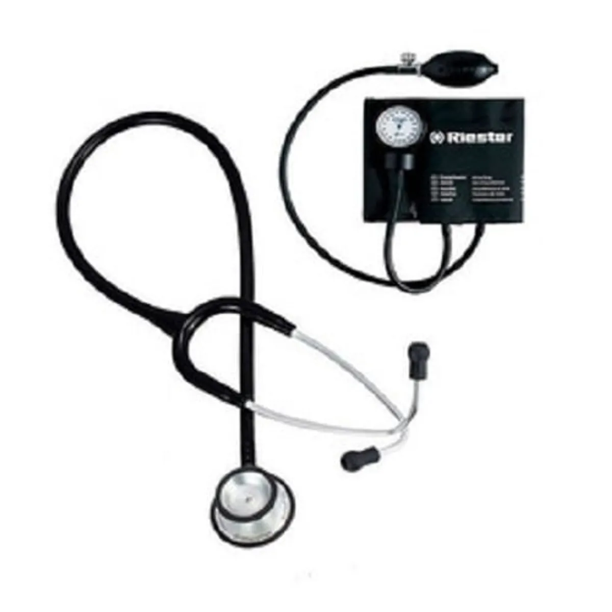 RIESTER - TENSIOMETRO MANUAL Y ESTETOSCOPIO - RIESTER  NEGRO