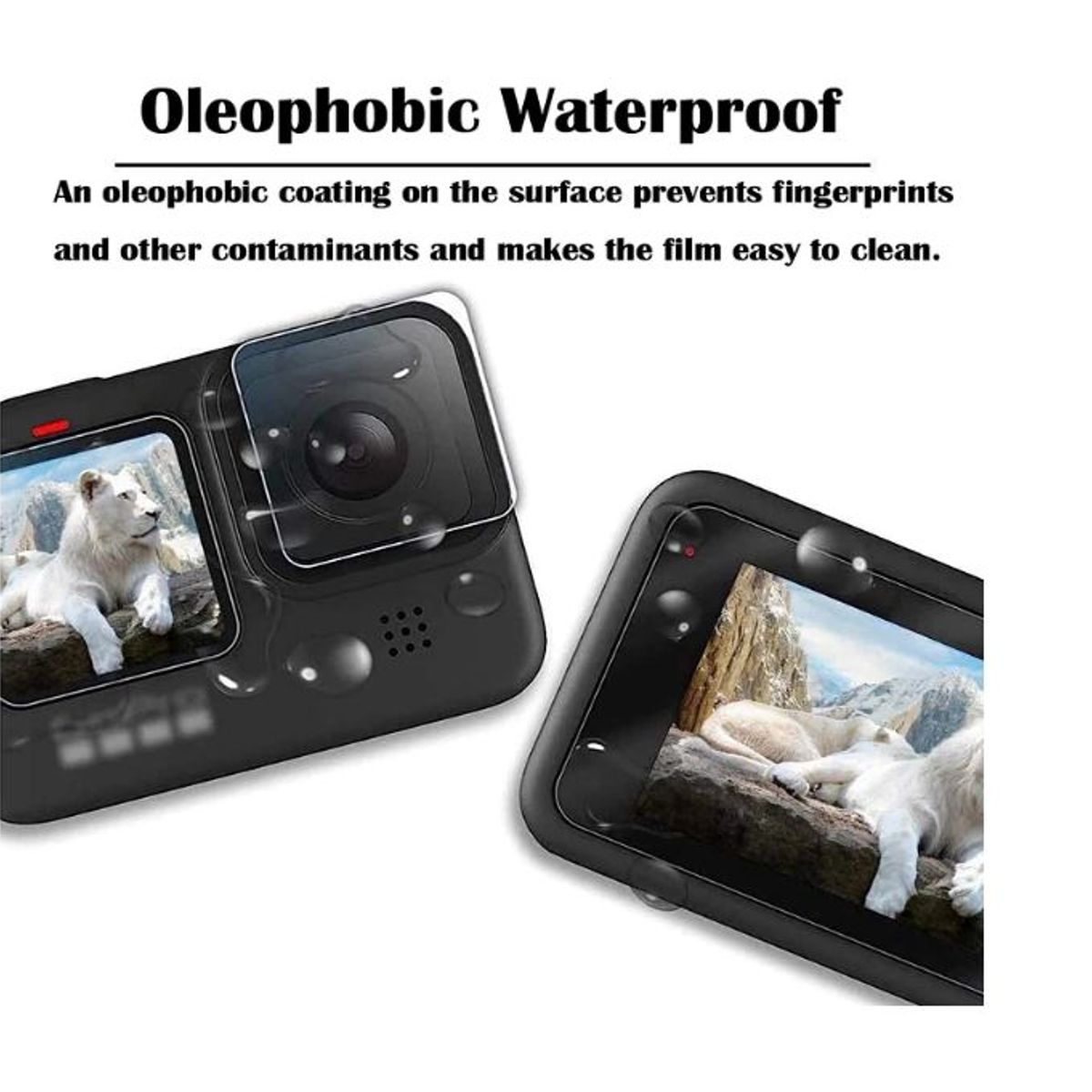 TELESIN - Vinil LCD Hidrofóbico para Gopro Hero 12 a 9