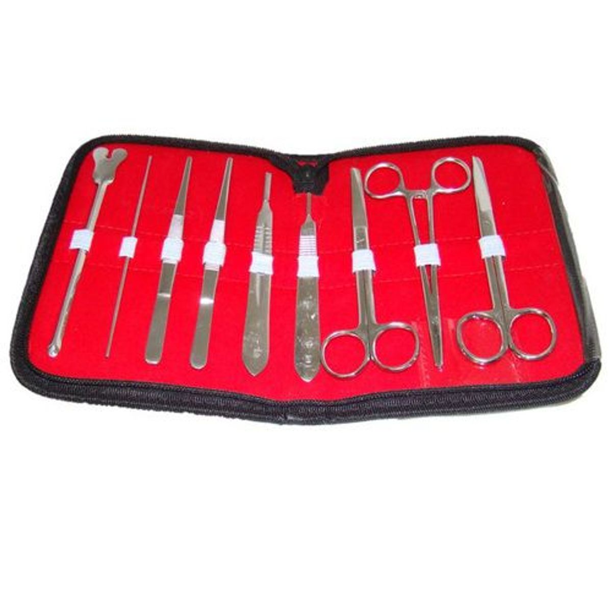 GENERICO - SET DE DISECCIÓN - 9 PIEZAS DE ACERO