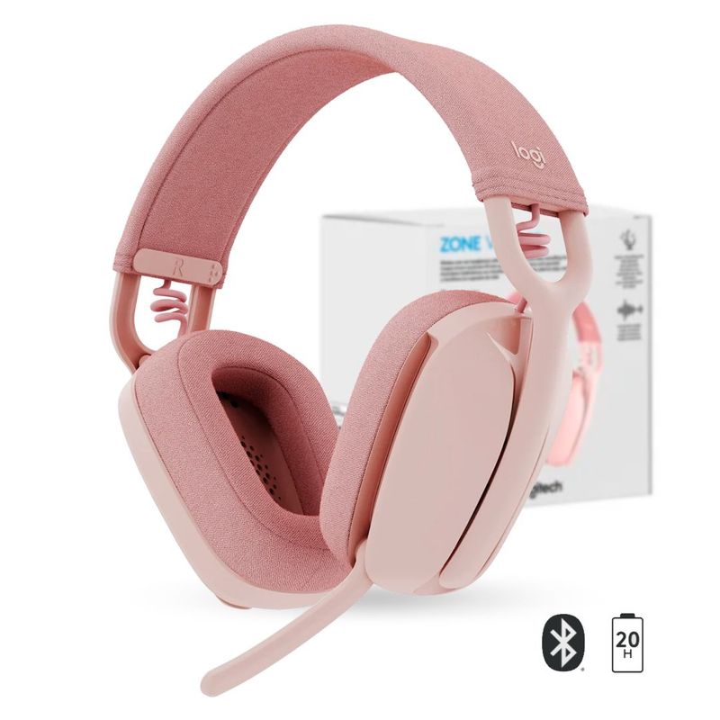 LOGITECH - Audífonos Logitech Zone Vibe 100 Bluetooth llamadas - Rosado