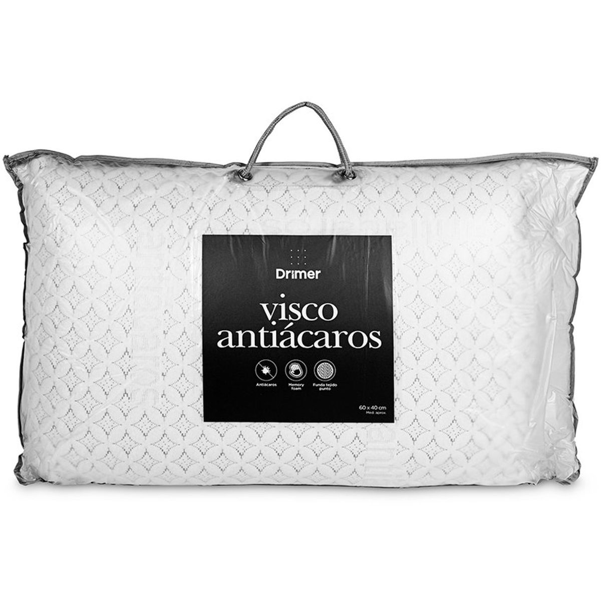 DRIMER - Drimer almohada visco antiacaros 60x40cm