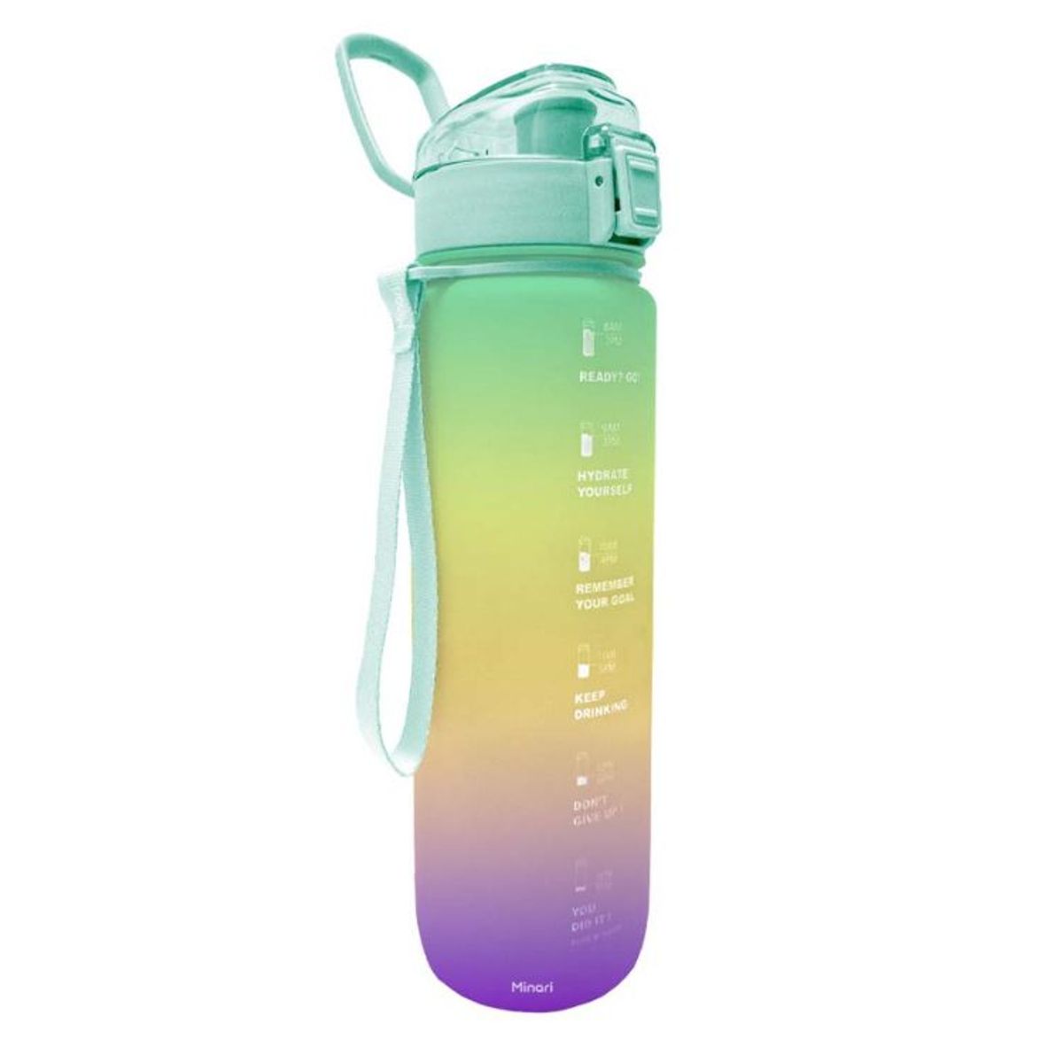 MINARI - Tomatodo Botella con Marcador 1000ml Verde Agua 570B