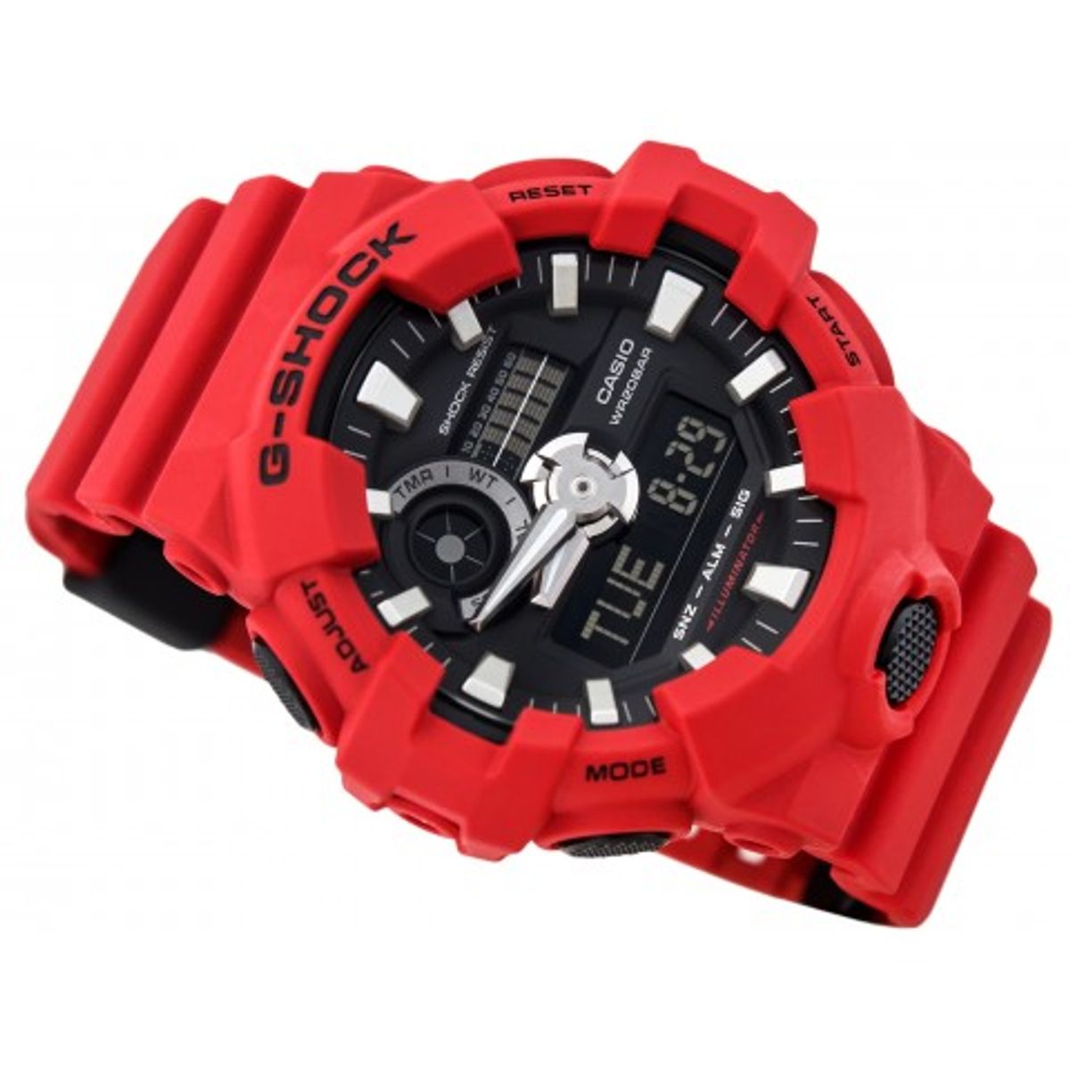 G-SHOCK - Reloj G-Shock Resina Rojo con Negro GA-700-4A