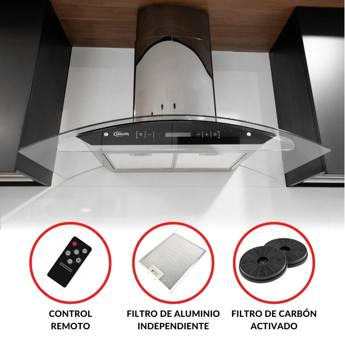 KLIMATIC - Campana Decorativa VENEZIA BLACK -Klimatic