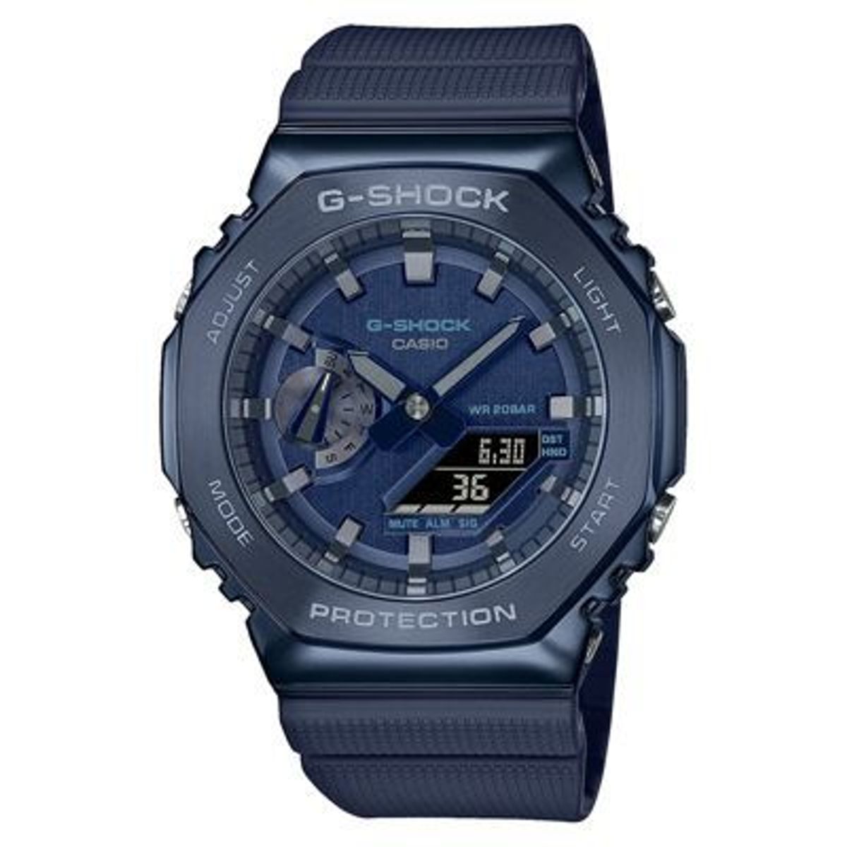 G-SHOCK - Reloj G-Shock Acero Azul con Resina Azul GM2100N-2A