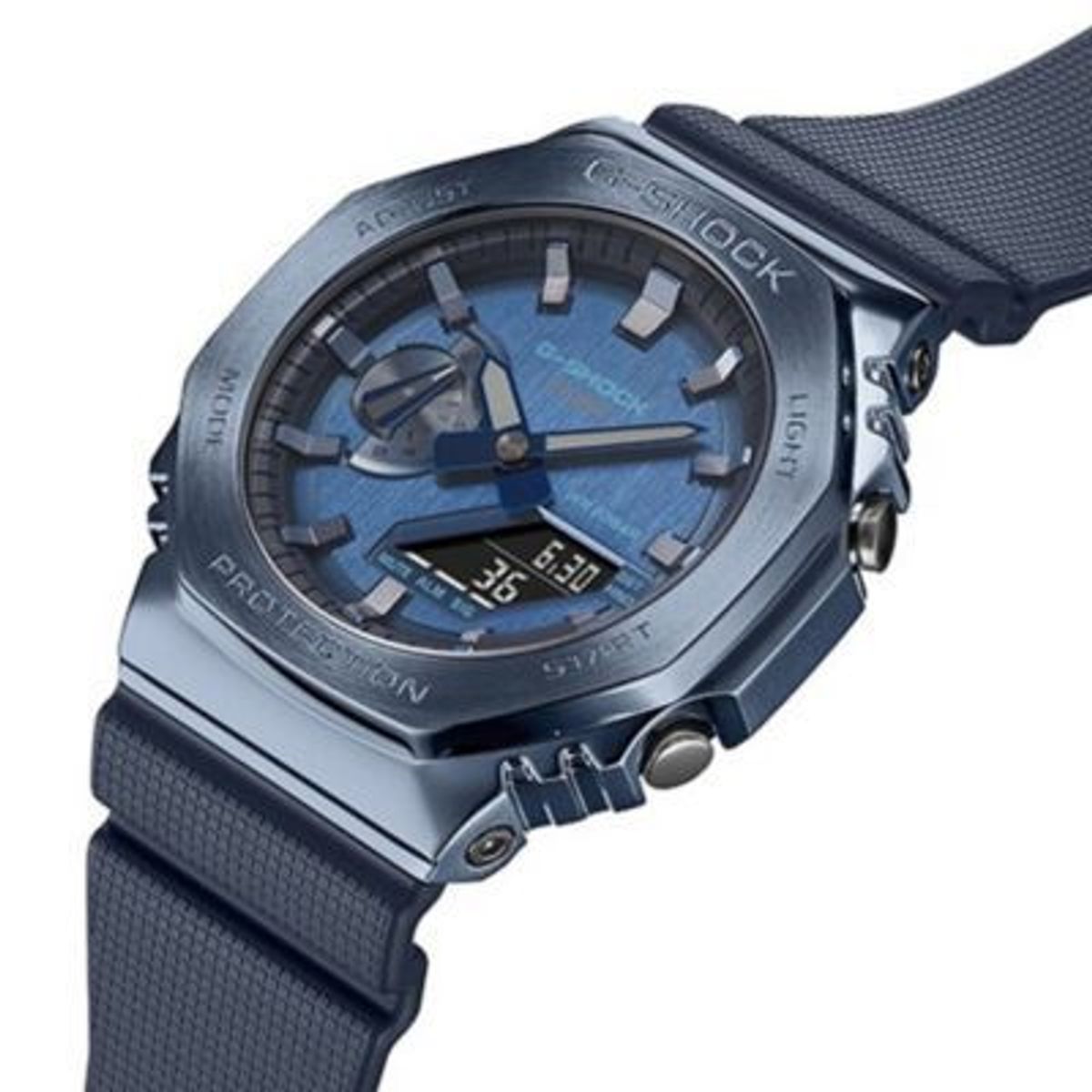 G-SHOCK - Reloj G-Shock Acero Azul con Resina Azul GM2100N-2A