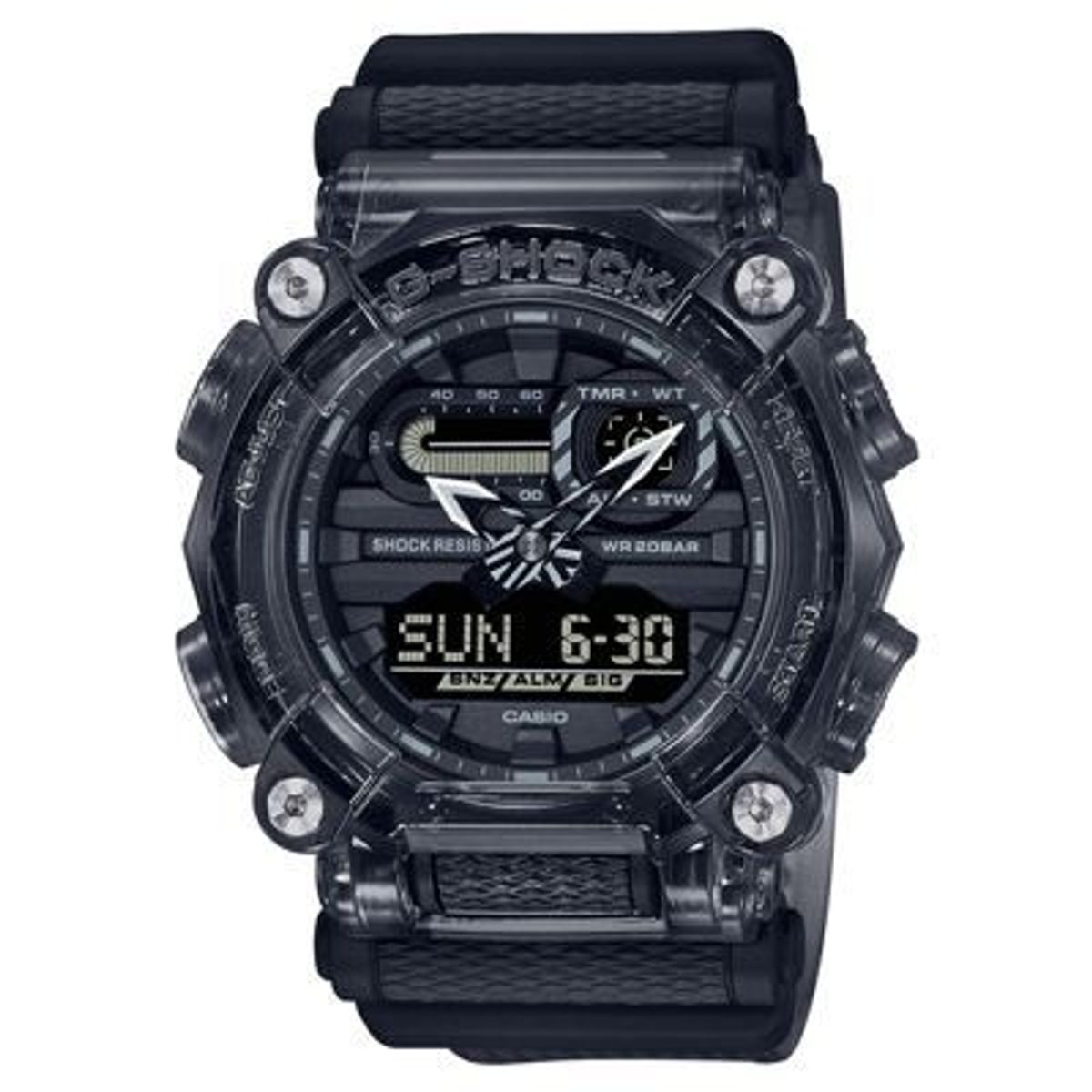 G-SHOCK - Reloj G-Shock Resina Negro Transparente GA-900-SKE-8A