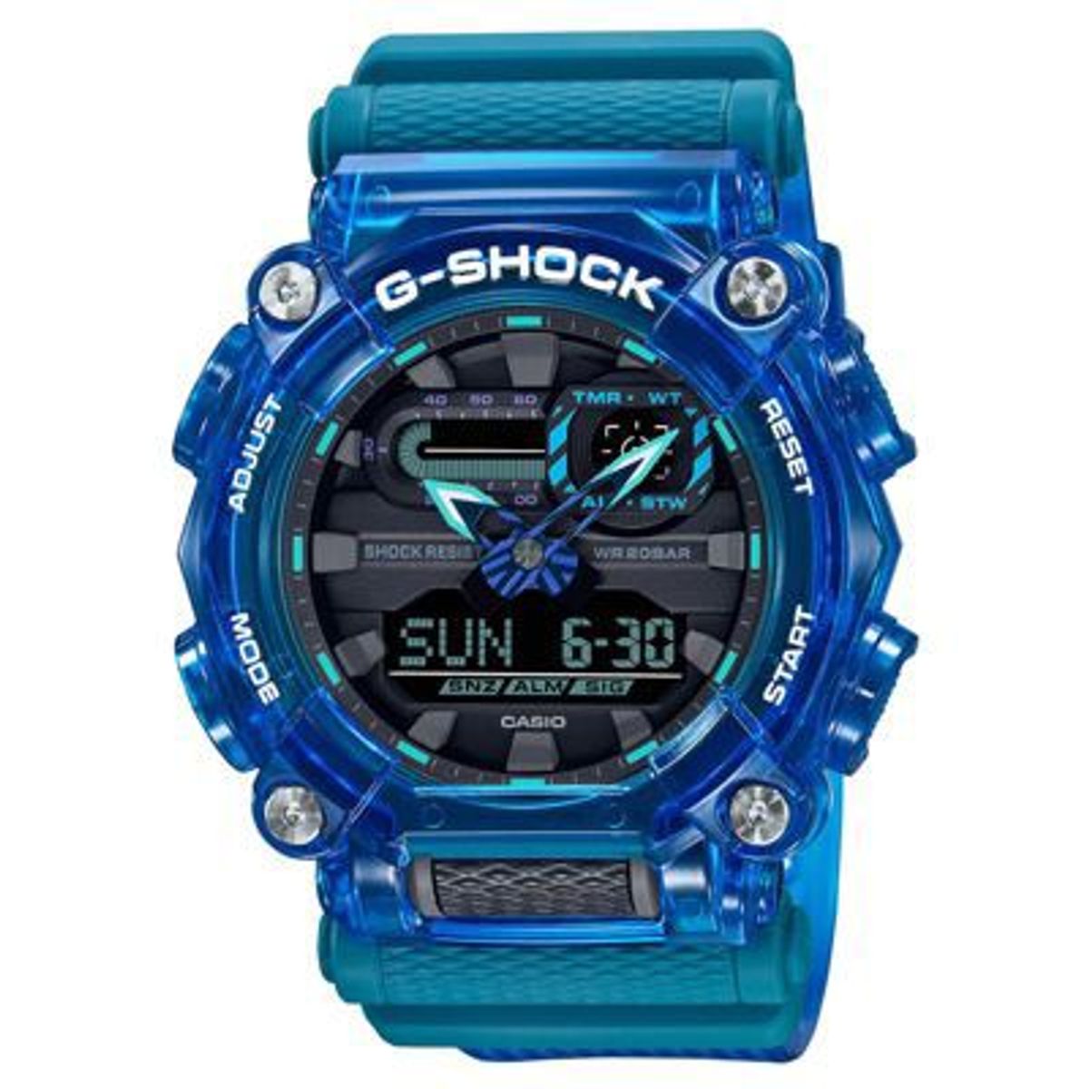 G-SHOCK - Reloj G-Shock Resina Azul Transparente GA-900SKL-2A