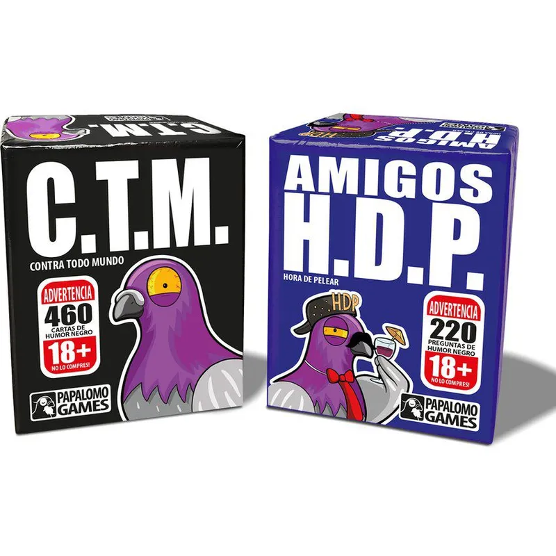 PAPALOMO GAMES - Pack juegos de mesa - ctm y amigos hdp